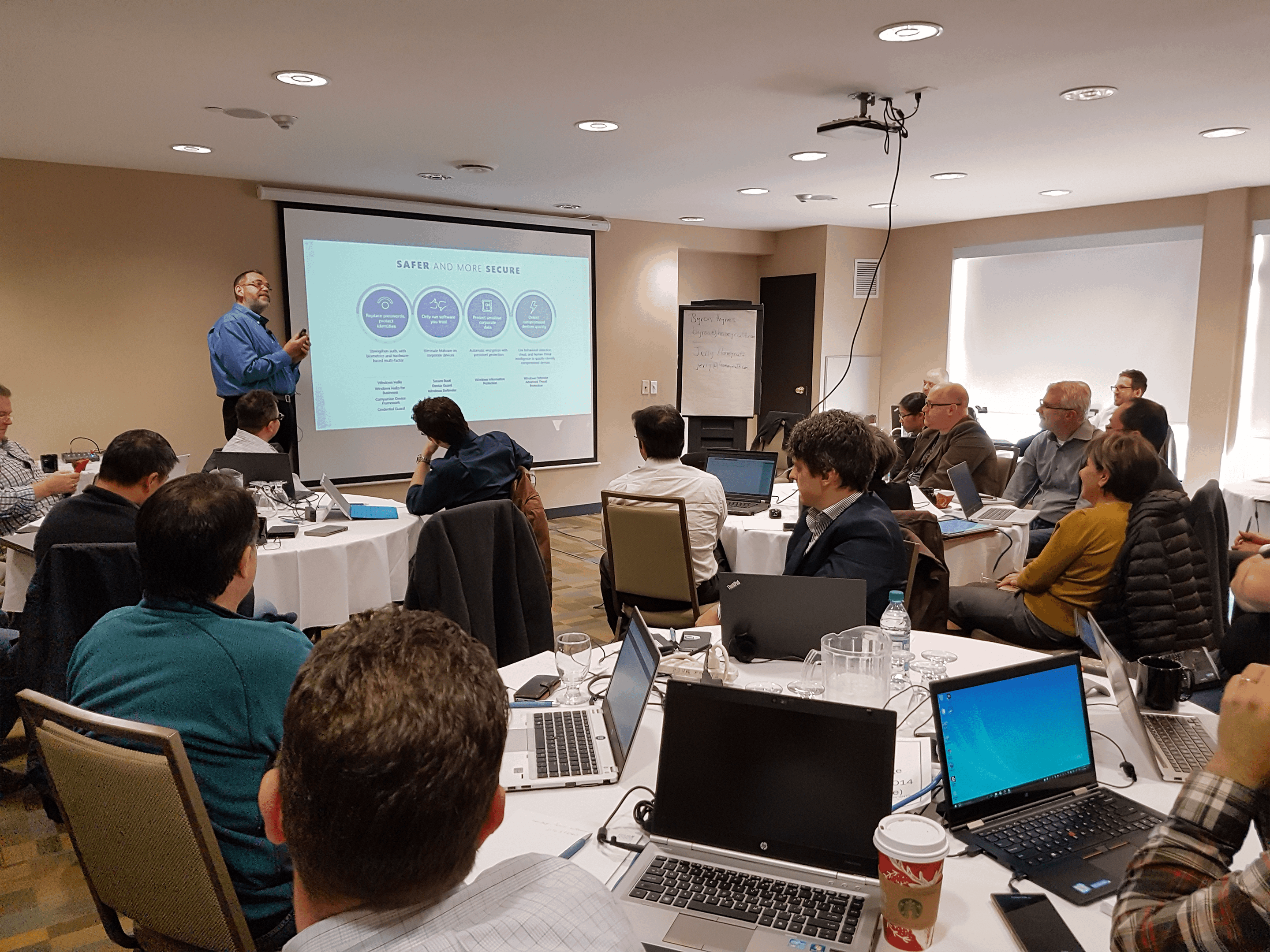 Byron Hynes presenting the Windows Tech Series
