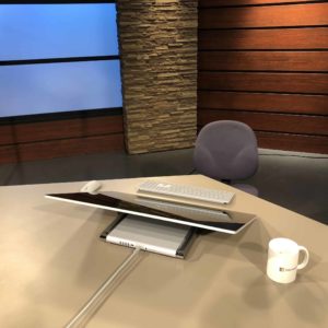 The Surface Studio that our presenter uses for the Windows Defender Advanced Threat Protection explainer videos